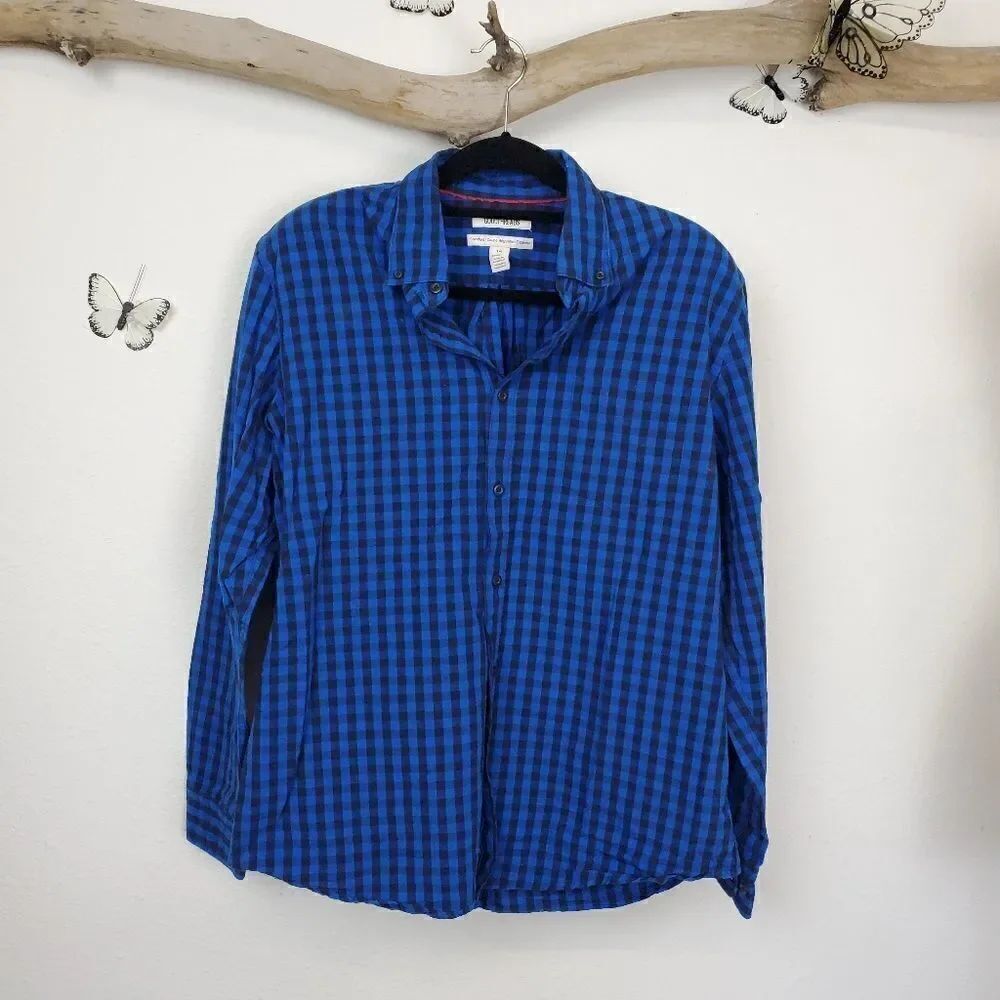 Good threads casual gingham check button up